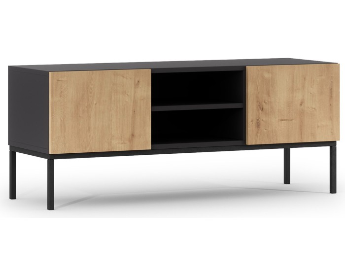 TV stolek Lanzzi 120 cm černý/dub Artisan