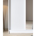 Šatní skříň Biancco se zrcadlem 180 cm bílá