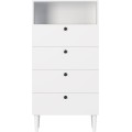 Komoda Dullum 60 cm bílá