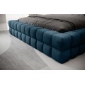 Dvoulůžková postel DIZZLE 160x200 se zvedacím roštem Amore 40 modrá