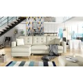 Rohová rozkládací sedací souprava ASGARD L 248 cm Soft 33 béžová univerzální
