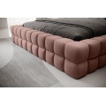 Dvoulůžková postel DIZZLE 140x200 se zvedacím roštem Touch 24 růžová