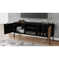 TV stolek Meorati 150 cm černý/dub Artisan