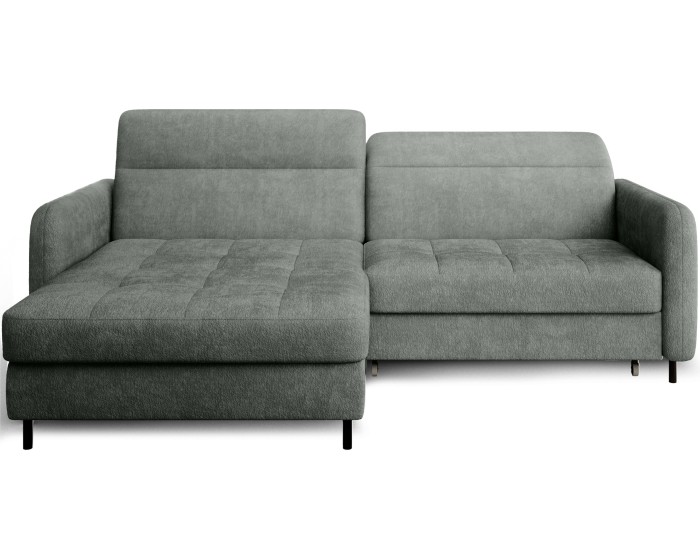 Rohová rozkládací sedací souprava GOMSI 228 cm Touch 100 zelená levá