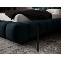 Dvoulůžková postel MAGENTTA 180x200 se zvedacím roštem Amore 40 tmavě modrá
