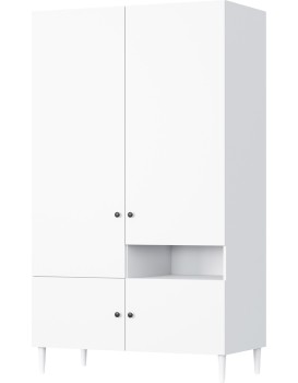 Šatní skříň Dullum 120 cm bílá
