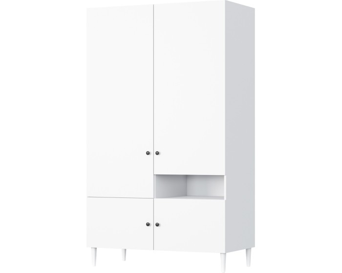 Šatní skříň Dullum 120 cm bílá