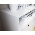Komoda Dullum 200 cm bílá