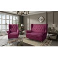 Sedací souprava AROS 2+1 Mat Velvet 68 vínová
