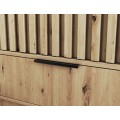 Šatní skříň Voodi se zrcadlem 120 cm dub Artisan