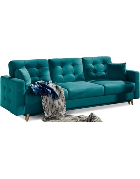 Rozkládací pohovka ASGARD 233 cm Mat Velvet 75 zelená