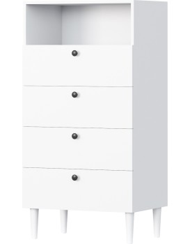 Komoda Dullum 60 cm bílá