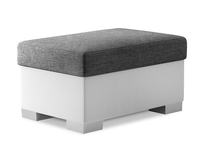 Taburet R4 85 cm Sawana 05/eko kůže Soft 17 šedo-bílý