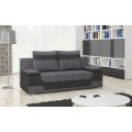 Rozkládací pohovka AREA 200 cm Sawana 05/Soft 11 tmavě šedá/černá