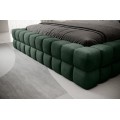 Dvoulůžková postel DIZZLE 140x200 se zvedacím roštem Amore 35 tmavě zelená