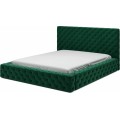 Dvoulůžková postel PRINCCE 180x200 Lukso 35 láhvově zelená
