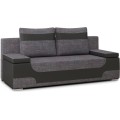 Rozkládací pohovka AREA 200 cm Sawana 05/Soft 11 tmavě šedá/černá