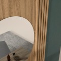 Závěsný toaletní stolek se zrcadlem Entsian 85 cm dub Artisan