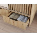 Šatní skříň Voodi se zrcadlem 180 cm dub Artisan