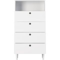 Komoda Dullum 60 cm bílá