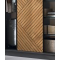 Šatní skříň Marrphy 180 cm dub Caramel/černá