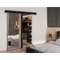 Posuvné interiérové dveře Tilmann s tichým dojezdem černé