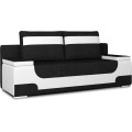 Rozkládací pohovka AREA 200 cm Sawana 14/Soft 17 černo-bílá