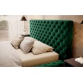 Dvoulůžková postel PRINCCE 180x200 Lukso 35 láhvově zelená