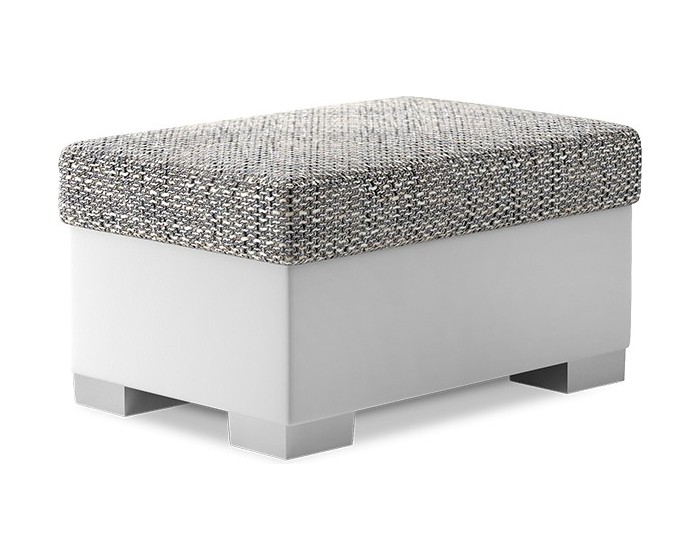 Taburet R4 85 cm Berlin 01/eko kůže Soft 17 šedo-bílý