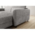 Rohová rozkládací sedací souprava GOMSI 228 cm Touch 03 šedá pravá