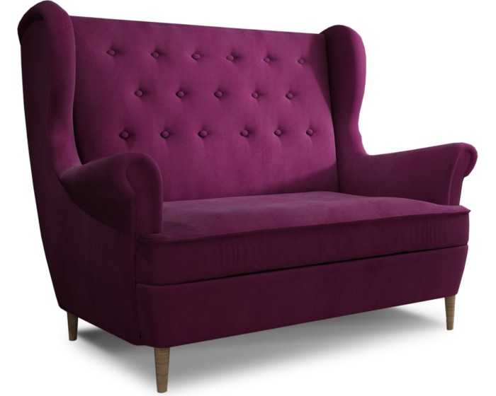 Pohovka AROS 150 cm Mat Velvet 68 vínová