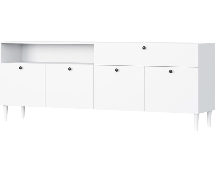 Komoda Dullum 200 cm bílá