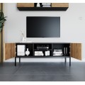 TV stolek Lanzzi 120 cm černý/dub Artisan