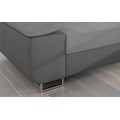 Rohová rozkládací sedací souprava ARMANDO 289 cm Soro 83/Soft 29/Jungle 32 šedá pravá