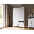 Šatní skříň Dullum 120 cm bílá