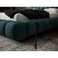 Dvoulůžková postel MAGENTTA 160x200 se zvedacím roštem Amore 38 tyrkysová