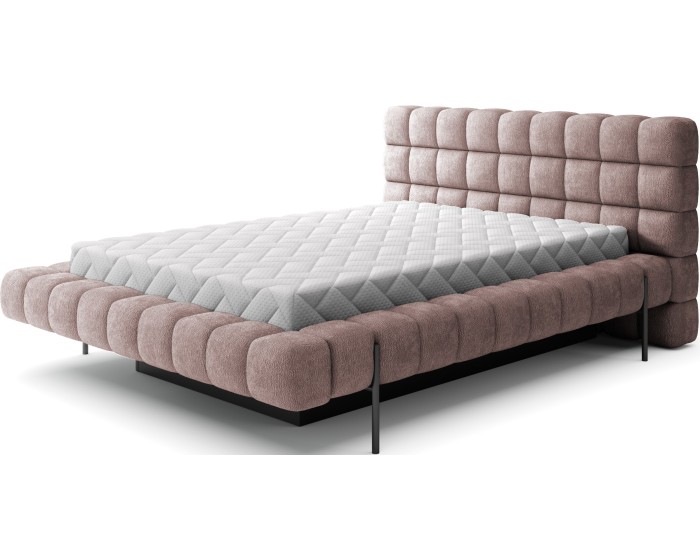 Dvoulůžková postel MAGENTTA 160x200 se zvedacím roštem Touch 24 růžová