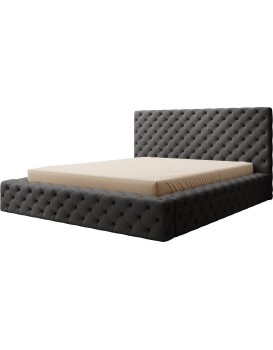Dvoulůžková postel PRINCCE 160x200 Softis 11 černá