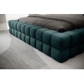 Dvoulůžková postel DIZZLE 140x200 se zvedacím roštem Amore 38 tyrkysová