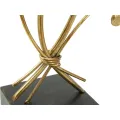 Svícen Iris 44 cm zlatý/černý