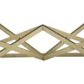 Konferenční stolek Piramid 110 cm zlatý/černý