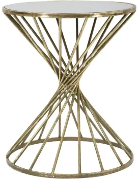 Odkládací stolek Hypnos 50 cm zlatý