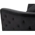 Sametové křeslo Bucarest černé
