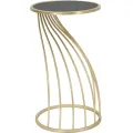 Odkládací stolek Flush 35 cm černo-zlatý