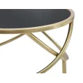 Odkládací stolek Ring 40 cm černo-zlatý