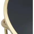 Odkládací stolek Ring 40 cm černo-zlatý