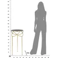 Odkládací stolek Ring 40 cm černo-zlatý
