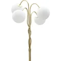 Stojací lampa Glamy 176 cm bílá/zlatá