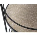 Servírovací vozík Arex 40 cm černý/hnědý