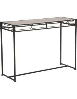 Konzolový stolek Essential 110 cm černý/hnědý